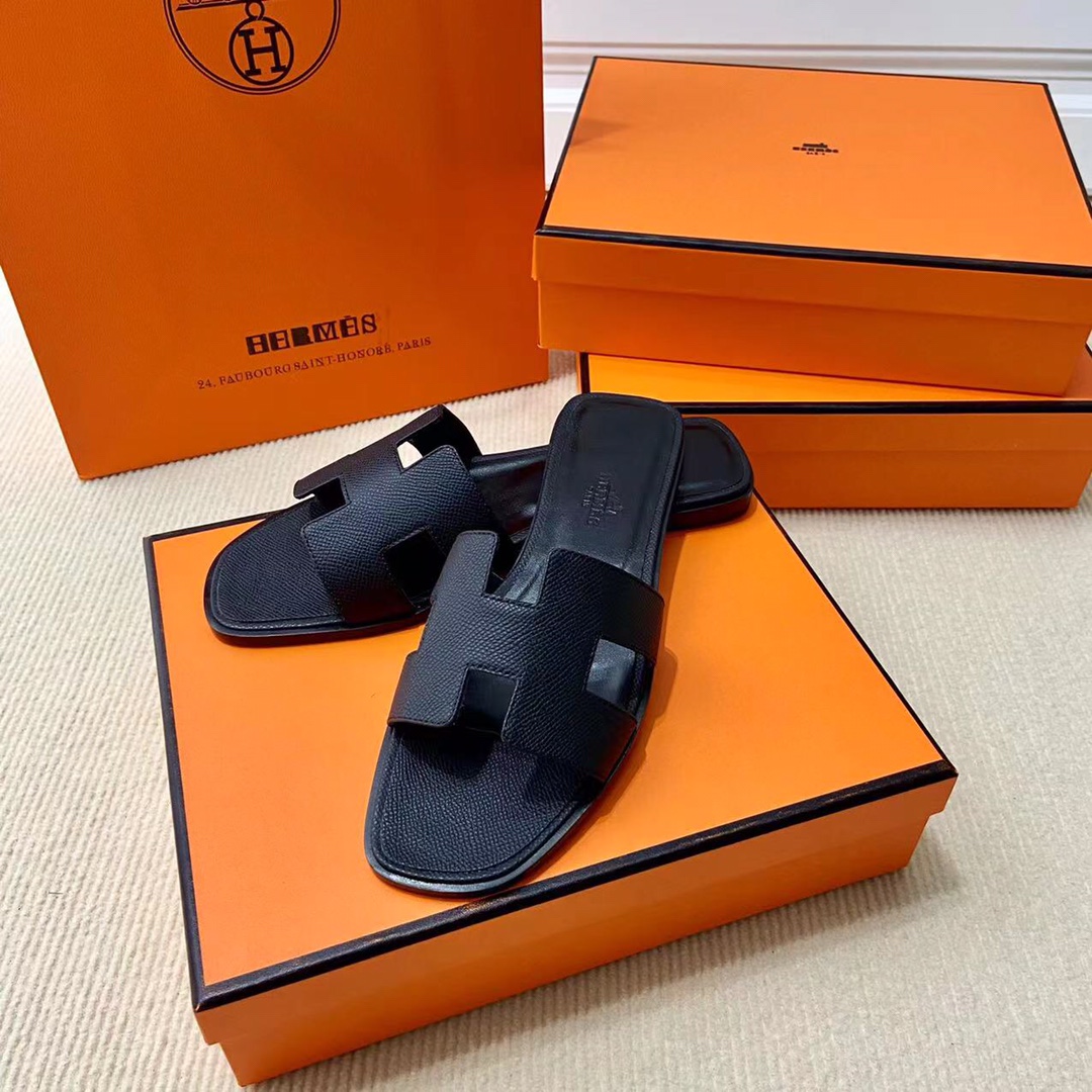 에르메스 올수공 오란 슬리퍼 샌들 앱송 39